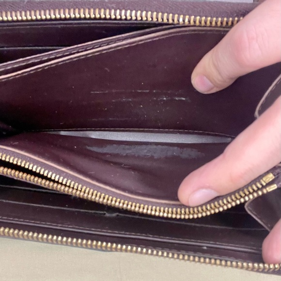 Louis Vuitton Monogram Vernis Wallet - wine color - Picture 7 of 11